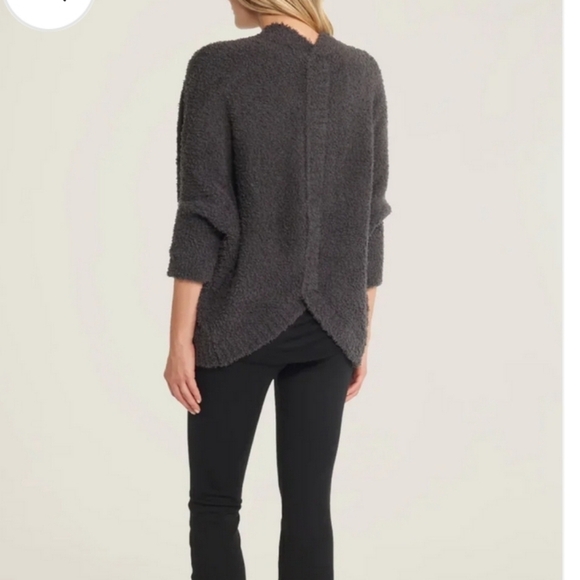 Barefoot Dreams CozyChic Shrug in Carbon Gray S/M Super Soft - Picture 2 of 9